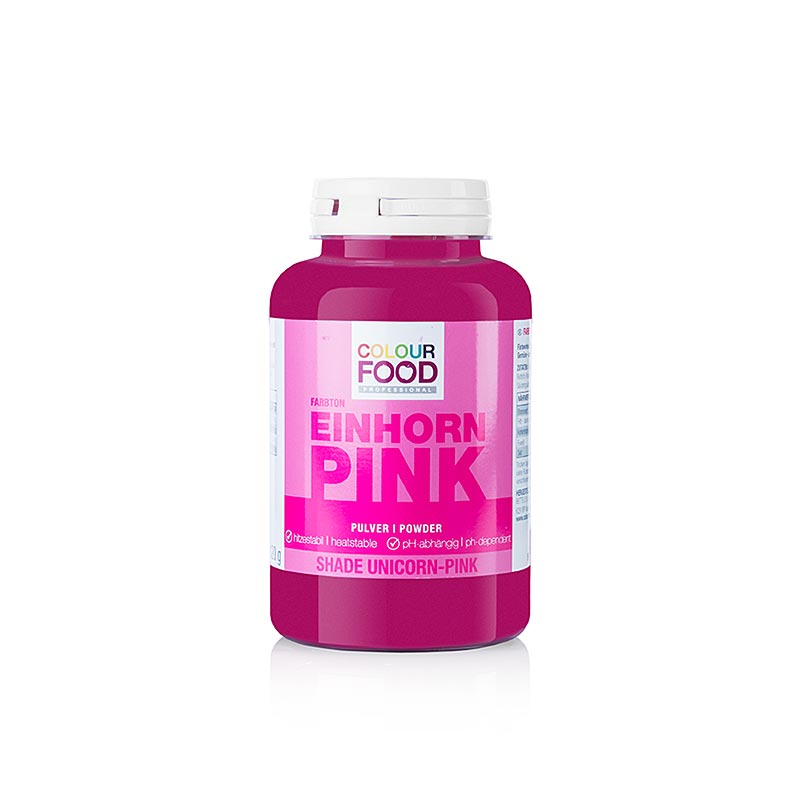 Colorante alimentare BColors - Rosa Unicorno, in polvere, solubile Grassi e in acqua, vegano, 120 g