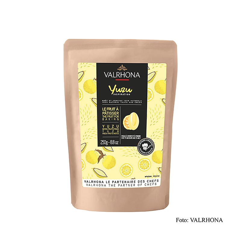 Valrhona Inspiration Yuzu, specialità allo yuzu con burro di cacao (32749), 250 g