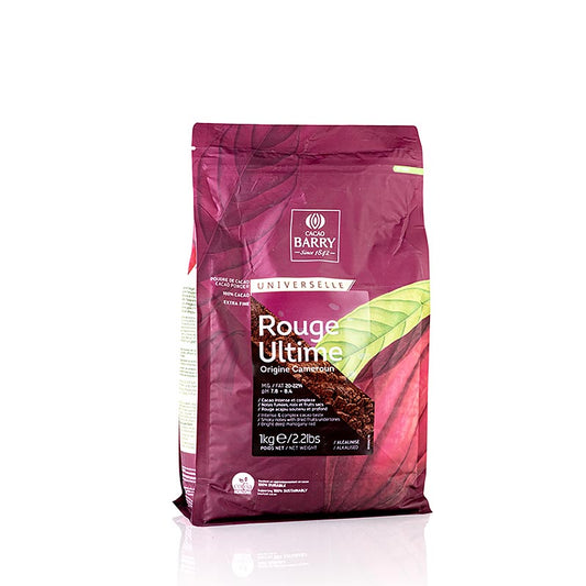 ROUGE ULTIME, cacao in polvere alcalinizzato, leggermente disoleato (DCP-20RULTI-89B), 1 kg