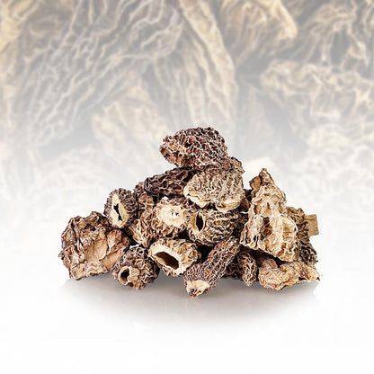 Morilles pointues - têtes, format jumbo, séchées, 100 g | Morilles, cèpes, Champignons séchés  thungourmet
