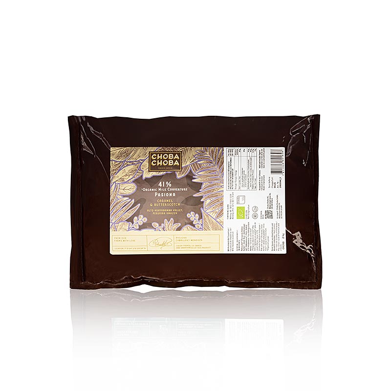 Pasiona, couverture 41% lait, Callets, Choba Choba, BIO, 2 kg