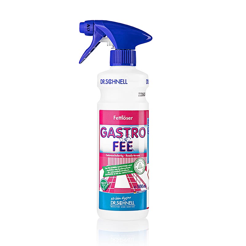 Dr. Schnell - Detergente sgrassante e per pavimenti Gastro Fee, pronto all'uso, 500 ml
