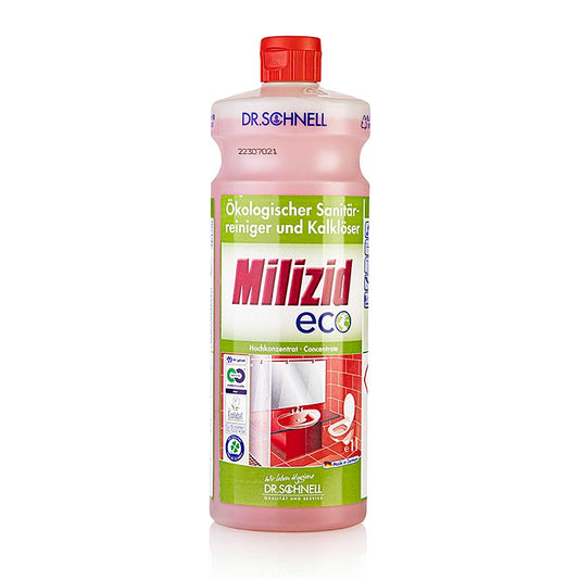 Dr. Schnell - Detergente per sanitari e anticalcare Milizid Eco, ecologico, concentrato, 1 l