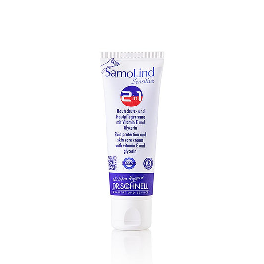 Dr. Schnell - Crème de protection cutanée Samolind Sensitive 2 en 1, 50 ml
