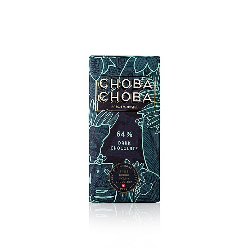Cioccolato fondente 64%, tavoletta di cioccolato amaro, Choba Choba, BIO, 91 g | Copertura, Forme di cioccolato, Prodotti al cioccolato | thungourmet