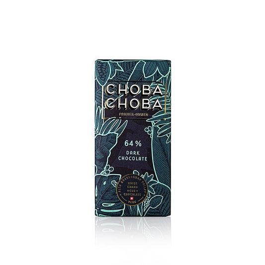 Dark Chocolate 64%, Bitter Schokoladen Tafel, Choba Choba, BIO, 91 g | Couverture, Schoko - Formen, Schoko - Produkte | thungourmet