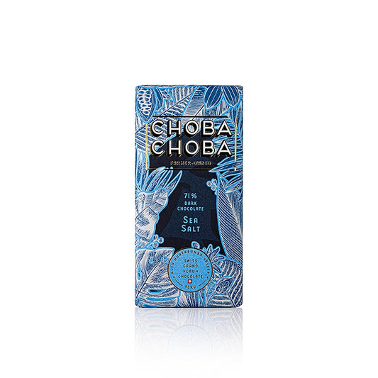 Dark Chocolate 71% Sea Salt, Tablette de chocolat amer, Choba Choba, BIO, 91 g