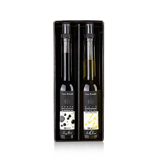 Set Opera - Aceto Balsamico di Modena & Natives Olivenöl Extra, Casa Rinaldi, 500 ml, 2 x 250ml