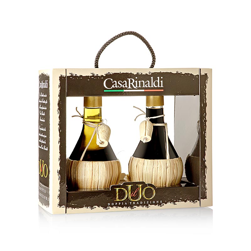 Set Il Duo - Aceto balsamico e Olio d'oliva , CasaRinaldi, 500 ml, 2 x 250 ml