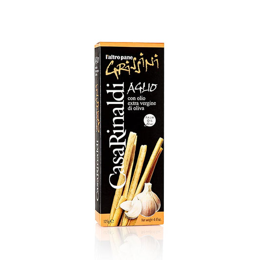 Grissini biscuits apéritifs à l'ail, 125g, Casa Rinaldi, 125 g