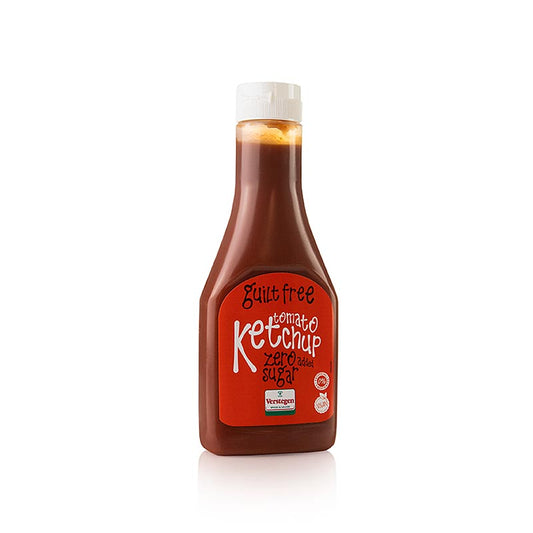 Guilt Free Tomato Ketchup Zero, ketchup sans sucres ajoutés, Verstegen, 285 ml
