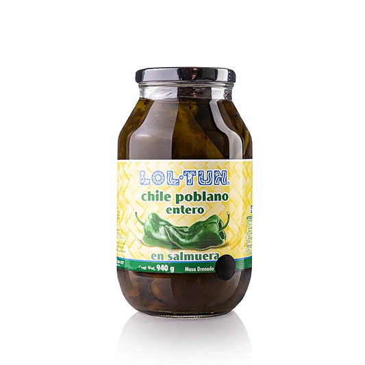Peperoncino Poblano, intero, 940 g