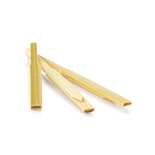 Piqueur en bois de bambou jetable "Cravate", 9cm, naturel, 100 pcs