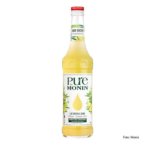 Monin PURE - Lemon Lime (citron - lime), non sucré, 1:25, 700 ml