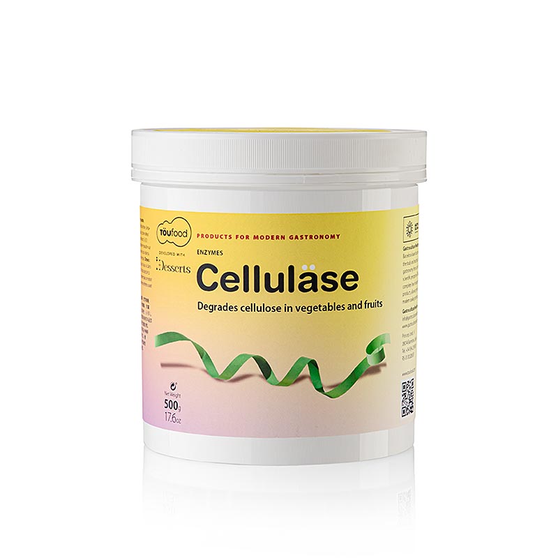 CELLULASE Polvere, enzima della cellulosa, TÖUFOOD, 500 g