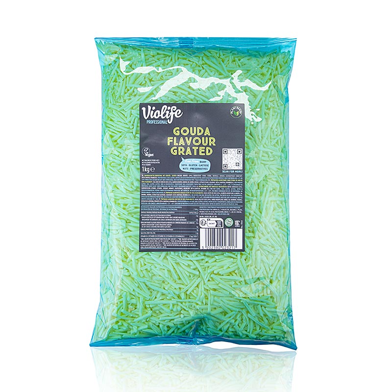 Arivia - Violife - Saveur gouda, râpé, alternative végétalienne au fromage, 1 kg