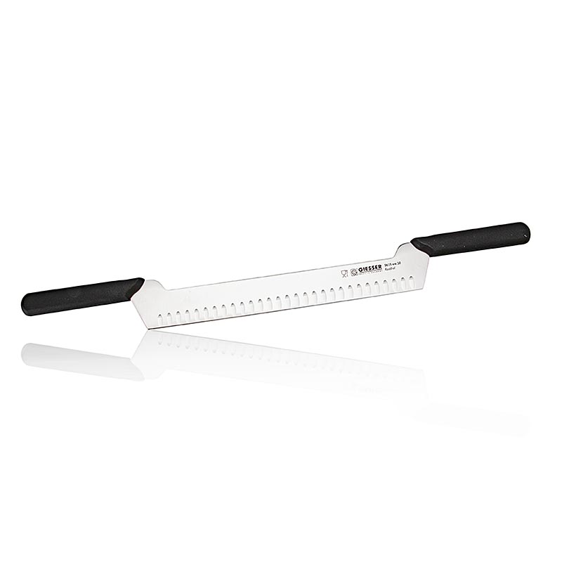 Coltello da formaggio, con bordo smussato, 30 cm, due manici, 1 pz.