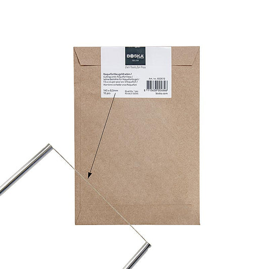 Fils de rechange pour l'arc de Roquefort (couteau à fil/fil à fromage) 14 cm, 10 pc