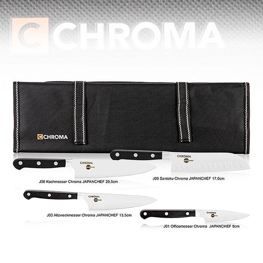 Chroma Azubi Messer Set Japanchef ( J01, J03, J06, J09 + Tasche KB1), 5 tlg. | Sets | thungourmet