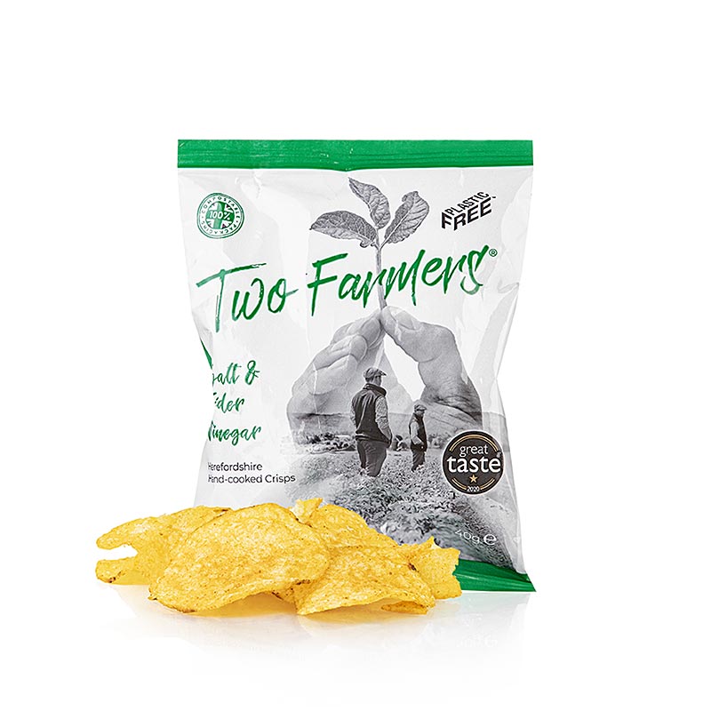 Two Farmers - Chips de pommes de terre "Salt & Cider Vinegar", 40 g
