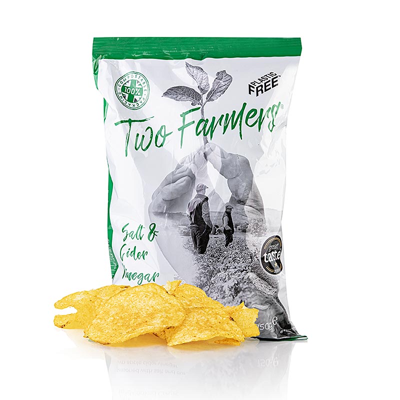 Two Farmers - Chips de pommes de terre "Salt & Cider Vinegar", 150 g