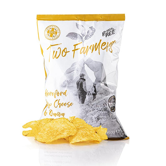 Two Farmers - Kartoffelchips "Hereford Hop Cheese & Onion", 150 g