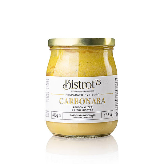 Tartuflanghe  - Bistro 75 - Carbonara Eier Saucen Basis, ohne Speck, 490 g