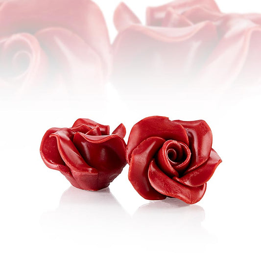 Rose, rouge, en chocolat, Dobla (77561), 300 g, 15 pièces