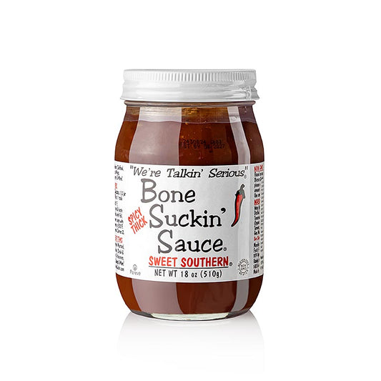 Salsa barbecue Bone Suckin' Sweet Southern Spicy THICKER Style, Ford's Food, 420 ml