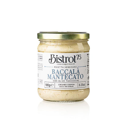 Tartuflanghe  - Bistro 75 - Baccalà mantecato - Brandade con crema di pesce e olive, 180 g