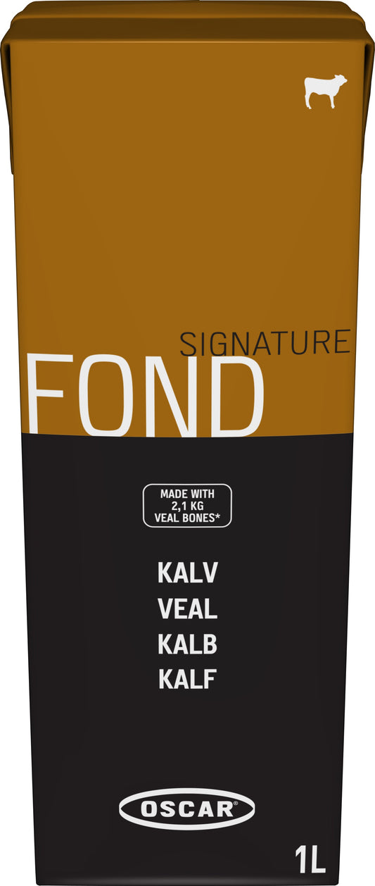 Oscar Signatur Kalbsfond, flüssig, küchenfertig, 1 l
