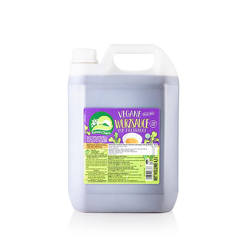 Sauce épicée végétalienne "type sauce de poisson", NATURE'S CHARM, 4,5 l