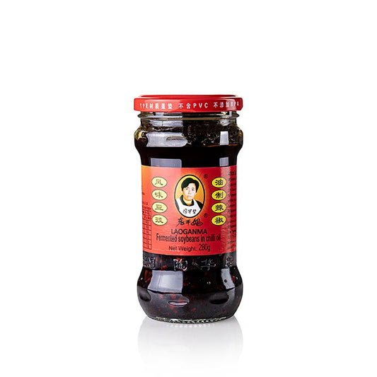 Huile de chili au soja fermenté, Lao Gan Ma, 280 g