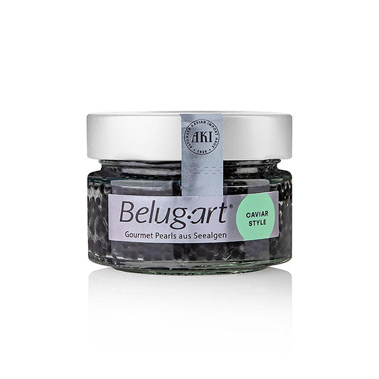 AKI Cavi-art® Belug-art, ähnlich dem Stör Kaviar, Algen Kaviar, vegan, 100 g