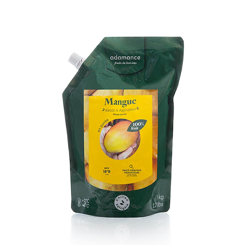 Adamance Mango (Kesar e Alphonso), non zuccherato, pastorizzato, 1 kg
