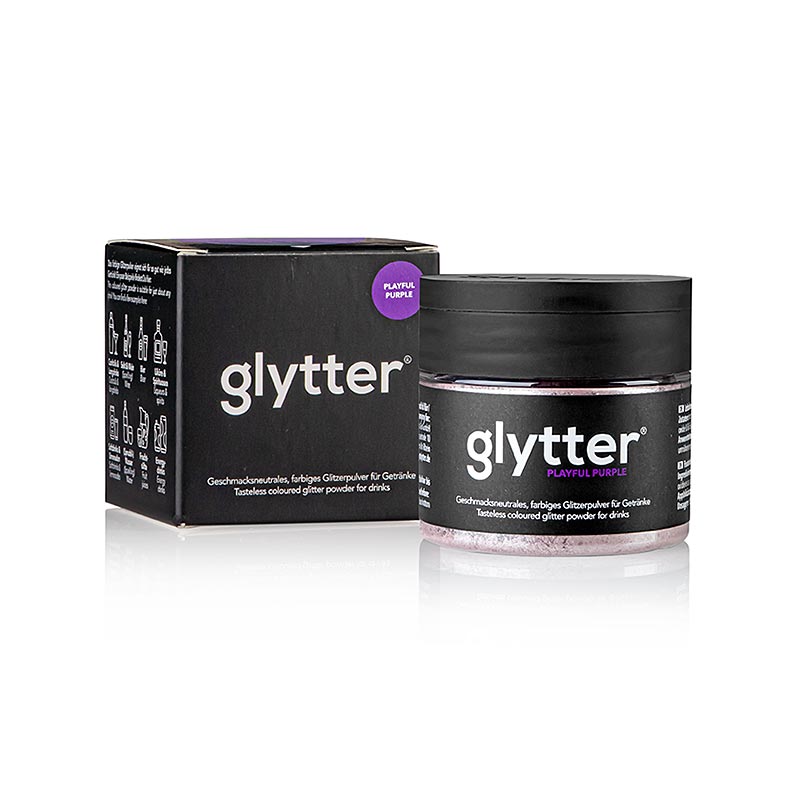 glytter "Playful Purple", Lebensmittelglitzerpuder, (Lila / Violett), 10 g