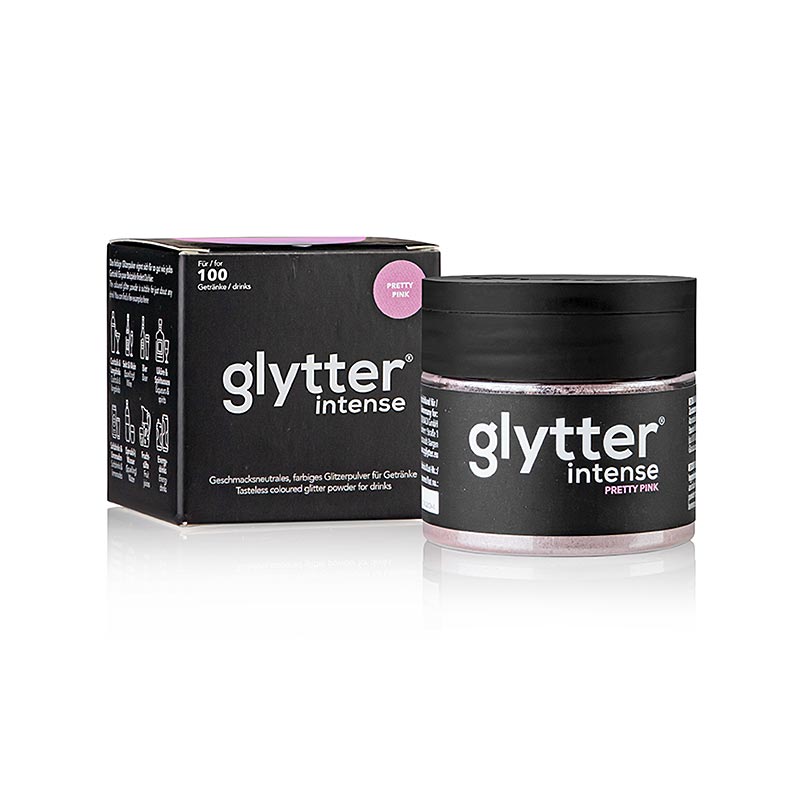 glytter "intense Pretty Pink", Lebensmittelglitzerpuder, 10 g | Lebensmittelzusatzstoffe | thungourmet