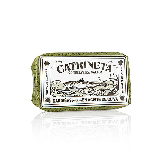 Sardines XOUBAS, entières, à Huile d'olive, Catrineta, 81 g