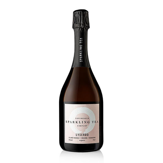 Copenhagen Sparkling LYSEROD weißer Tee, Oolong, Hibiscus alkoholfrei, BIO, 750 ml