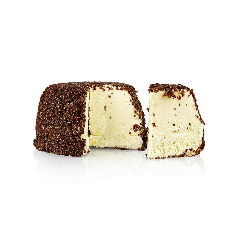 Fromagerie DELIN - Delice Pommard Coque, franz. Frischkäse aus Kuhmilch mit Senfkörnern, 110 g