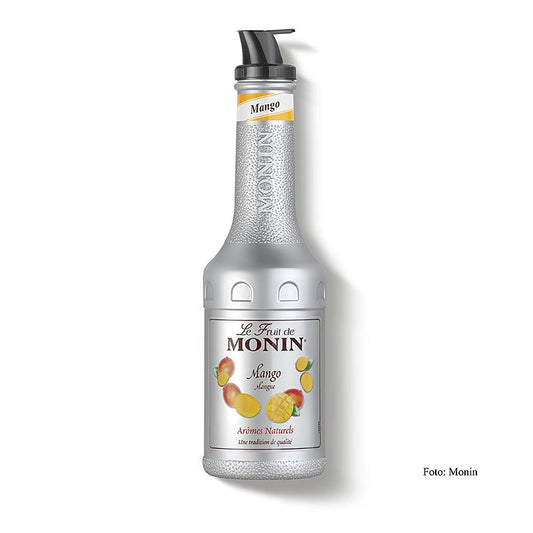 Monin - Miscela di purea di frutta - Mango, zuccherata, con beccuccio, 1 l