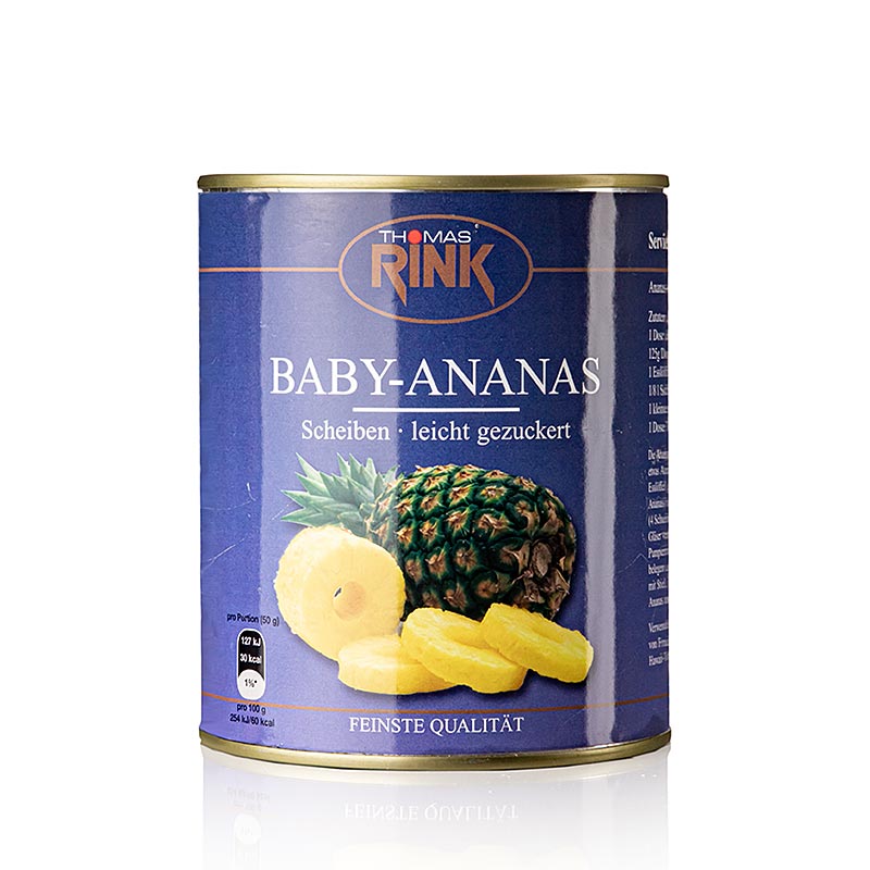 Jens Thiele - Thomas Rink Baby Ananas Scheiben, 28-32 Scheiben, 830 g