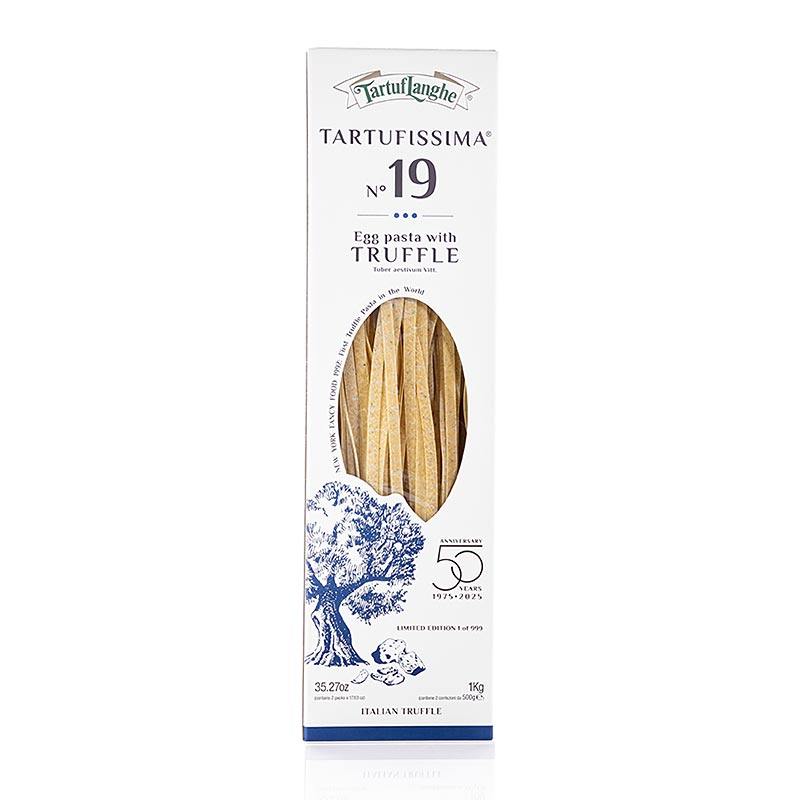 Tartuflanghe TARTUFISSIMA® N° 19 Eierbandnudeln mit 7 % Trüffel 1 kg, 2 x 500g