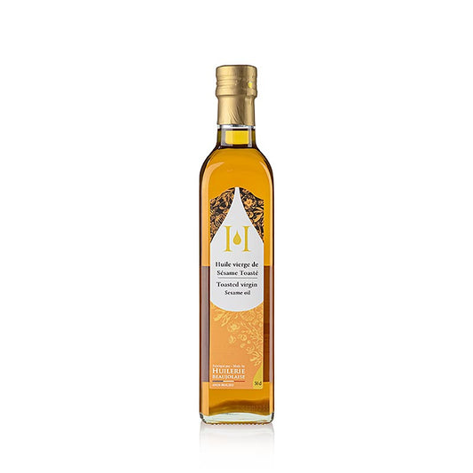 Olio di sesamo, vergine, tostato, Huilerie Beaujolaise, biologico, 500 ml