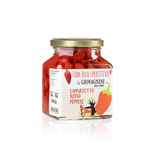 Peperoni Tropfen "Pepper Rosso", rot, Giovagnini Cappuccetto, 290 g