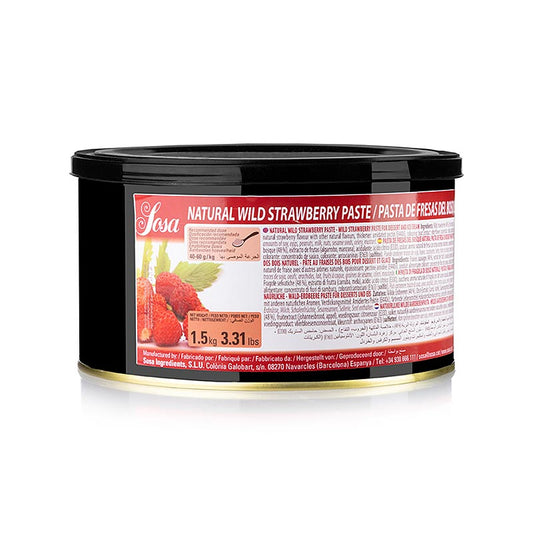 SOSA Pasta di fragole selvatiche naturali, 1,5 kg