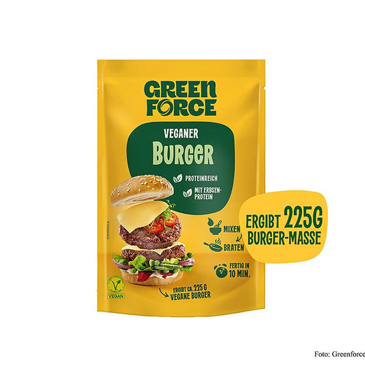 Greenforce Mix pour galettes de burger végétaliennes, à base de protéines de pois, 75 g