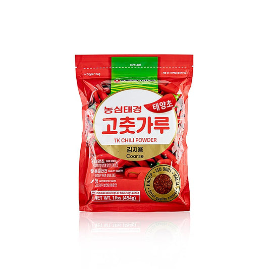 Peperoncino in polvere, macinato grossolanamente, ad esempio per il kimchi (KimChi), Nongshim (Gochugaru), 454 g