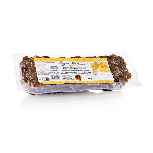 Roger Descours Marrons, BRUCH, épluchés, cuits, sous vide, 1 kg