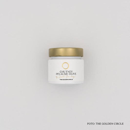 THE GOLDEN CIRCLE - Pflaume-Olive-Chutney, by Sascha Stemberg, 75 g